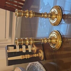 Vintage Brass Candlesticks 6 3/4 inches